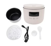 Haofy Mini Pentola di Riso 500w 3L Ciotola Antiaderente in Acciaio Inossidabile con Menu Intelligente Pentola Elettrica Multifunzionale per Piccole Famiglie Single Dormitori Uffici (Spina europea)