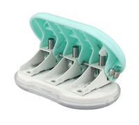 Haofy Mini Pugno di Carta Portatile Compatta con Tre Fori per L'uso di Studenti Fai -da -te (GREEN)