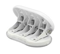Haofy Mini Pugno di Carta Portatile Compatta con Tre Fori per L'uso di Studenti Fai -da -te (WHITE)