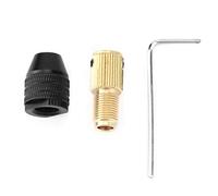 Haofy Mini Trapano Mini Trapano a Mano di Serraggio a Mano Morsetto Regolabile 0,3-3,4 Mm con Asta di Collegamento in Ottone per Trapani Elettrici (Diametro del minerale 2mm)