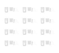 Haofy Mini Vasi per Piante Autoirriganti da 12 Pezzi, Design Trasparente a Doppio Strato con di Traspirazione per Piante da Interno, Propagazione del Bulbo, Piccole (Grande 11 cm/4,33 pollici)