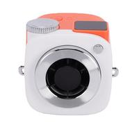 Haofy Mini Ventilatore Ricaricabile Ventilatore da Collo Portatile con Display Digitale a 199 velocità del per Concerti da Ufficio da Viaggio All'aperto da Scrivania (ORANGE)