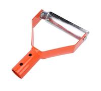 Haofy Mini Zappa con Staffa, Attrezzo da Giardino Forgiato a Mano in Acciaio al Carbonio per Diserbo e Coltivazione con Testa Trapezoidale Cava per Un Taglio Efficiente del Terreno (Orange)