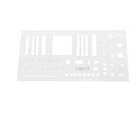 Haofy Modello Riutilizzabile di Stencil per Pianificatore per Diario, Organizer per Orari in PVC Flessibile Trasparente con Modelli di Calendario per Studenti, Forniture Artigianali