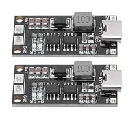 Haofy Modulo Batteria Al Litio Boost da 2 Pezzi, Scheda Caricabatterie Tipo C Alimentatore Step-up 16,8 V 4 A per Veicoli RC e Pacchi Batteria Ingresso di Ricarica Efficiente 3-6 V Design Compatto e