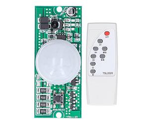 Haofy Modulo Controller per Lampione Stradale a Induzione del Corpo Umano con Telecomando da 3,2 V / 3,7 V, per Luci da Giardino per Lampioni Fai da Te