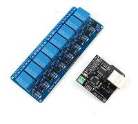 Haofy Modulo di Controllo Ethernet Relè a 8 per il Controllo Remoto LAN WAN a Casa o in Ufficio Compatibile con più Dispositivi