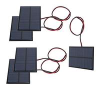 Haofy Modulo Pannello Solare in Polisilicio con Cavo da 30 Cm, Adatto per la Ricerca Sull'energia Solare, Pannello da 5 Pezzi per Uso Sperimentale