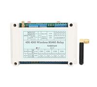 Haofy Modulo relè Ricevitore Trasmettitore Wireless 4DI 4DO con Antenna per Driver Luce LED di Espansione IO PLC Smart Home [Monitoraggio sicurezza] (12V)
