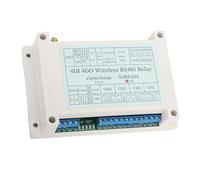 Haofy Modulo relè Ricevitore Trasmettitore Wireless 4DI 4DO con Antenna per Driver Luce LED di Espansione IO PLC Smart Home [Monitoraggio sicurezza] (24V)