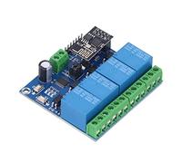 Haofy Modulo relè WiFi a 4 con Trasmissione Stabile per di Controllo Smart Home App Interruttore di Controllo Remoto per Portata 100 M per L'automazione Domestica (12V)