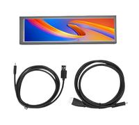 Haofy Monitoraggio della Temperatura PC da 8,8 Pollici PC 1920 × 480 HD Display con Angolo di Visualizzazione Largo 178 °, Temi (Versione capacitiva del touchscreen)