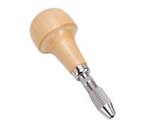 Haofy Morsa a Perno con Manico in Legno, Strumento per Mandrino a Mano con Mandrino in Rame Resistente per la Creazione di Gioielli, Modello Artigianale, Lavorazione del Legno, Perline in Resina, PVC