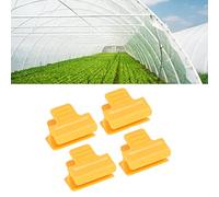 Haofy Morsetti per Serra Cerchi Clip per Tessuto Ombreggiante 50 Pezzi Pellicola di Plastica da 11 Mm per Poly Lock Fissaggio Sicuro per Rete Parasole Accessori per Vivaio da