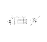 Haofy Motore con Scatola Ingranaggi in Metallo Micro Motoriduttore DC6V N20 per Macchinine Giocattolo Fai da Te, Robot, Macchinine Bilanciate e Serrature Elettroniche (6 V 600 giri/min)