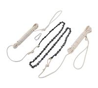 Haofy Motosega a Corda Manuale 64 Sezioni 62 Denti Portata di 48 Pollici con Comoda Impugnatura per Tagliare Tronchi Medi per Campeggio all'aperto, Potatura di Alberi, Uso di Sopravvivenza