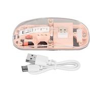 Haofy Mouse per Laptop, Mouse Wireless con Guscio Trasparente, Clic Silenzioso, Leggero per Le Aziende (Rosa)