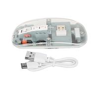 Haofy Mouse per Laptop, Mouse Wireless con Guscio Trasparente, Clic Silenzioso, Leggero per Le Aziende (Pasta di Fagioli Verde)