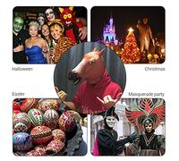 Haofy Novità Maschera Testa di Cavallo in Lattice, Costume da Animale Marrone per Halloween e Feste, Design Realistico con Fori Traspiranti (BROWN)