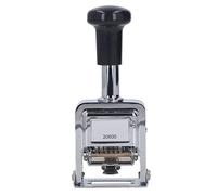 Haofy Numeratore Automatico a 6 Cifre in Lega di Zinco con Design Autoinchiostrante per Imballaggi da Ufficio - Timbro con Numerazione Continua per Numeri di Serie Codici Batch Codifica della Data