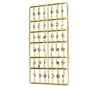 Haofy Numeri per Porte d'ingresso in Miniatura in Scala 1/12 Lettere per Box/Cover in Plastica per Decorazioni per Box/Cover delle Bambole con Finitura Argento Ideale per Impostazioni Congelatore