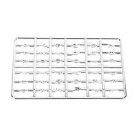 Haofy Numeri per Porte d'ingresso in Miniatura in Scala 1/12 Lettere per Box/Cover in Plastica per Decorazioni per Box/Cover delle Bambole con Finitura Argento Ideale per Impostazioni Congelatore