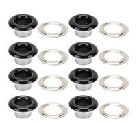 Haofy Occini, 200 Set da 0,23 Pollici Ghisa con Fibbia per Occhiello per Tessuto, Teloni, Tende Che Riparano Tela, Vestiti, Cuoio (BLACK)