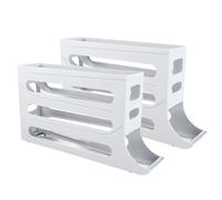 Haofy Organizzatore per Rotolare le Uova, Comodo Dispenser per Uova a gravità, Efficiente Conservazione delle per Frigorifero con capacità di 60, per la Casa o la (GREY)