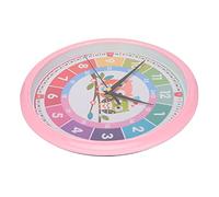 Haofy Orologio da Parete Movimento Al Quarzo in Plastica da 12 Pollici con Design Colorato a Forma di Cartone Animato per l'apprendimento del Tempo dei Bambini, Orologio Sospeso Leggero per Camera