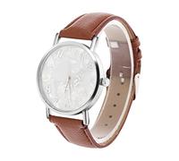 Haofy Orologio da Polso Analogico da Donna con Cinturino in Pelle PU e Design a Farfalla, Elegante Orologio Al Quarzo per Occasioni Casual Ed Eleganti (Caffè)