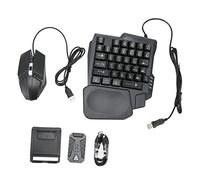 Haofy Pacchetto Combinato di Giochi per Dispositivi Mobili 4 in 1 con Tastiera, Convertitore Mouse e Mouse da Gioco per, Materiale ABS, Gioca con Tastiera e Mouse per Giochi Portatili