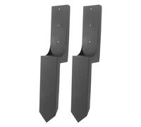 Haofy Paletto per Recinzione in Acciaio Resistente Design a Forma di H Supporto Sicuro e Stabile per Pali per Recinzione in Legno Traballante 2 Set per di Esterna per Giardino Agricolo