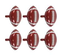 Haofy Palloncini Foil da Calcio 6 Pezzi con Cuciture Realistiche Decorazioni Gonfiabili Riutilizzabili per Feste Sportive Ad Elio per Feste di Compleanno, Eventi di Tailgating, Giochi di Campionato
