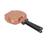Haofy Pancake Maker Bifacciale Antiaderente, Design Ribaltabile, Calore Uniforme Colazione Senza Sforzo, Pancake Croccanti, Waffle, Padella in Acciaio Inox per Fornelli (L)