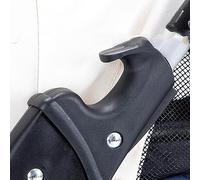 Haofy Passeggino Pieghevole Portatile Leggero per Animali Domestici per Cani Gatti Conigli, Finestre Multidirezionali, Grande capacità per Avventure All'aria Aperta, Materiale Oxford (BLACK)