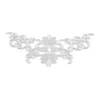 Haofy Patch Ricamato Decorazioni per Abbigliamento Fai -da -te, Accessori per Applique Artigianali Cucili con Parola Feng Dorata, per la Forma della Pagoda Argento (Pagoda forma argento)