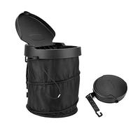 Haofy Pattumiera per Auto con Coperchio Pieghevole, Piccolo Contenitore Portatile per il Sacchetto Della Spazzatura per Auto Appeso Cestino per Tutti i Veicoli