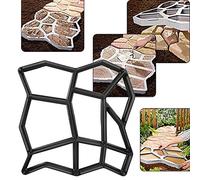 Haofy Pavimentazione a Pavimentazione Forme di Greggi per Immersioni in Pietra per il Percorso Dell' da Giardino, Supporto, Stampo in Cemento Riutilizzabile per Balconi e Design del Paesaggio delle