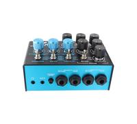 Haofy Pedale Effetti per Basso Preamplificatore per Basso in Metallo con Equalizzatore a 3 Bande Controllo Medio Semi Parametrico Catena di Segnali Parallela per Chitarra Elettrica Registrazione di