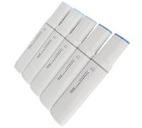 Haofy Pennarelli Jumbo 5 Pezzi Testa Larga per un Flusso di Inchiostro Uniforme Pennarelli Lavabili per Pittura, Progetti di Bricolage, Uso in Classe (colore blu)