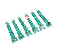 Haofy Penne a Sfera a Tema Natalizio 10 Colori con Paillettes Retrattili con Ricariche di Inchiostro Sostituibili per Aula, Uso in Ufficio, Bomboniere (Modello ragazzo)