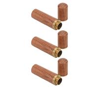 Haofy per Aghi da Cucito in Legno di Sandalo 3 Pezzi Portaoggetti Portatile - Organizer Porta Aghi Compatto per Artigiani con Strumenti di Cucito da Viaggio per Riporre Perline