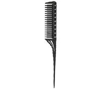 Haofy Pettine per Capelli Professionale, Design Flessibile Antistatico Cavo, per Parrucchieri e Styling Facile per Tutti i di Capelli (BLACK)