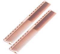 Haofy Pettine per Tagliare i Capelli in Acciaio Inossidabile, Strumento Professionale per lo Styling del Barbiere, Design Leggero Ed Ergonomico per Uso Domestico e in Salone (oro rosa)