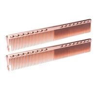 Haofy Pettine per Tagliare i Capelli Professionale in Acciaio Inossidabile, 20 X 2,8 Cm, Design Ergonomico con Denti Densi e Radi, per Barbieri e Stilisti Domestici, Disponibile in Oro, Argento, Oro
