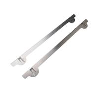 Haofy Piatto di Mandria 304 Kit in Acciaio in Acciaio Inossidabile Facile per la Cucina, Evita la Caduta in Autunno e la Superficie di Lavoro Pulita per la Stufa a Gas, i 2 Pacchetti Riempiti con la