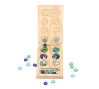 Haofy Piegatura del Gioco Africano di Pietre Africane Puzzle Scacchi in Legno Set Giocattolo Teaser Cerebrale - Ottimo per il Tempo di Legame Familiare (Piccolo)