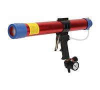 Haofy Pistola Sigillante Pneumatica per Colla Morbida Efficiente per Decorazioni Architettoniche, Corpo in Lega di Alluminio per Acquari, 600 Ml con Strumento Hardware Indicatore di velocità