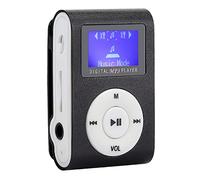 Haofy Player MP3 da Supporto per Morsetto Metallico con Schermo LCD da 0,8 Pollici e Supporto per Schede di Memoria per gli Amanti dello Sport