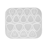 Haofy Plettri per Chitarra Stampo in Silicone Flessibile Resina Riutilizzabile per Posacenere per Gioielli Artigiani Fai-da-te Artisti Plettri per Chitarra Personalizzati Realizzazione di Disegni